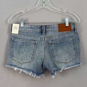 Lucky Brand Light Blue Daisy Duke Frayed Jean Shorts